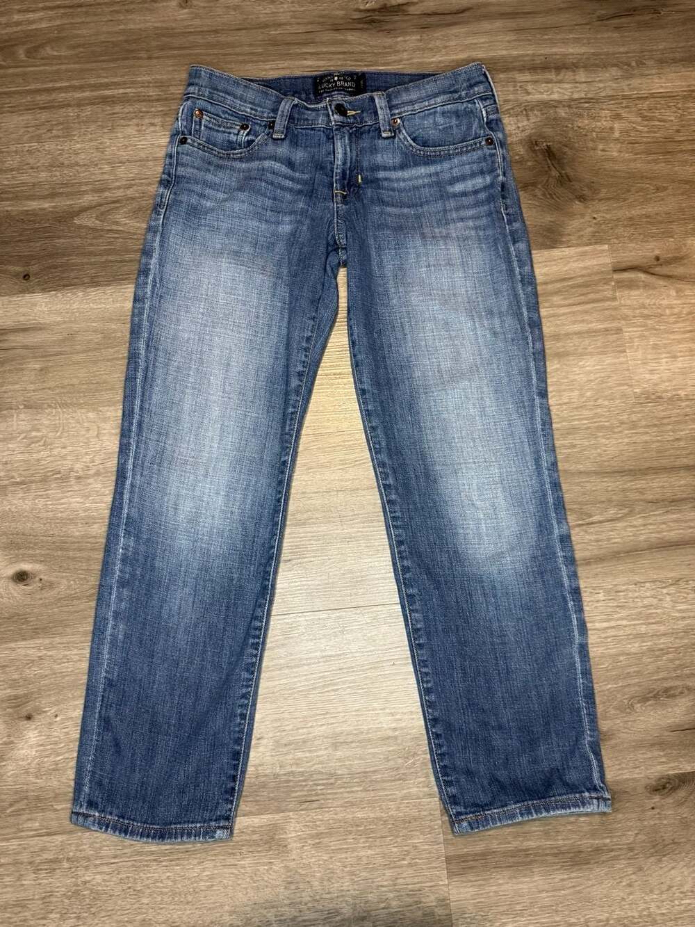 Lucky Brand Sweet Crop Jeans Size 0/25 Light Wash Denim